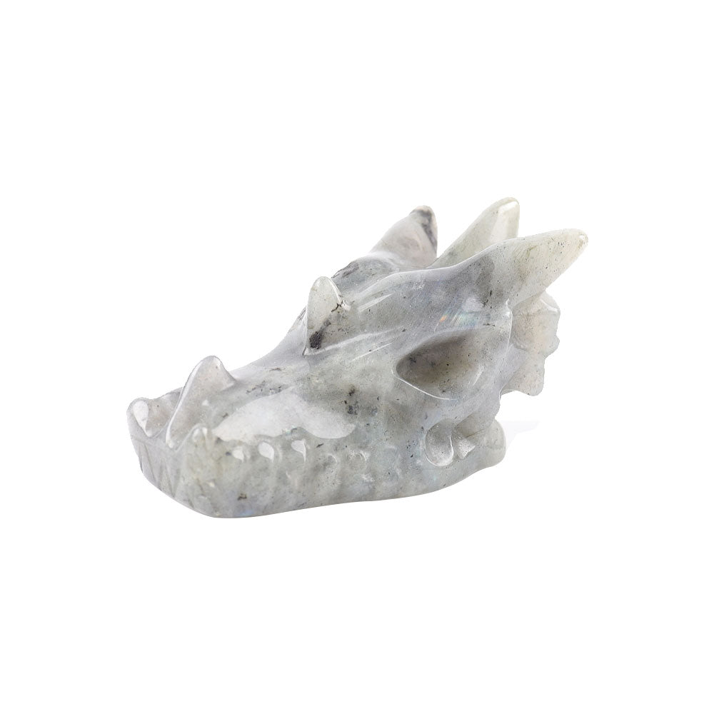 2.57 inch Labradorite Crystal Dragon Head Carving