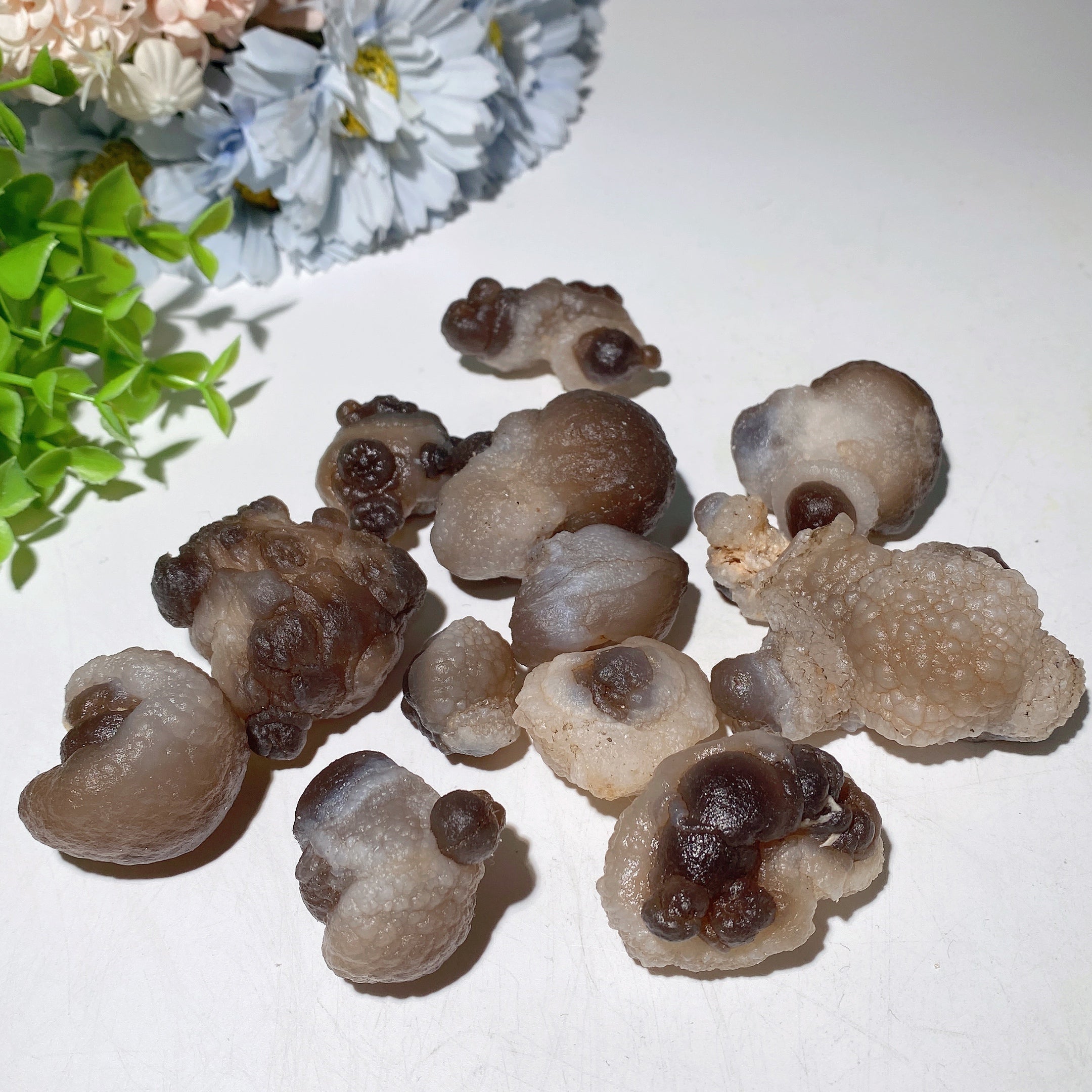 2-5cm Panda Agate Raw Healing Crystal Stones Bag