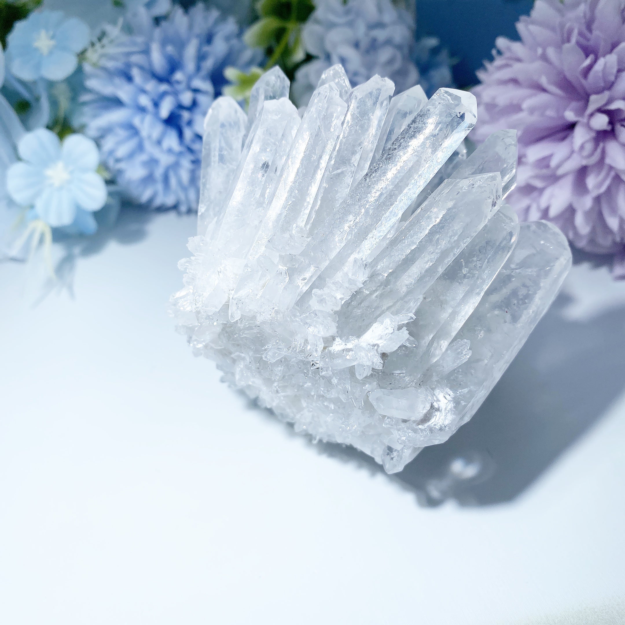 2.5x3.2 inch Clear Quartz Crystal Cluster for Healing & Meditation