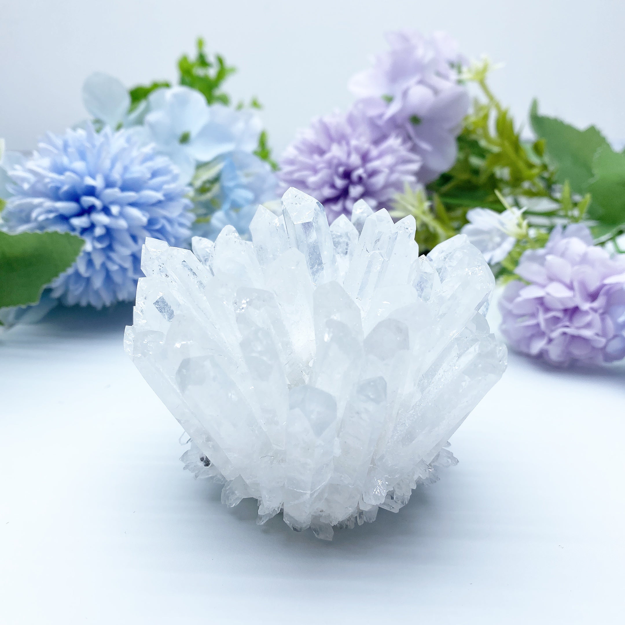 2.5x3.2 inch Clear Quartz Crystal Cluster for Healing & Meditation
