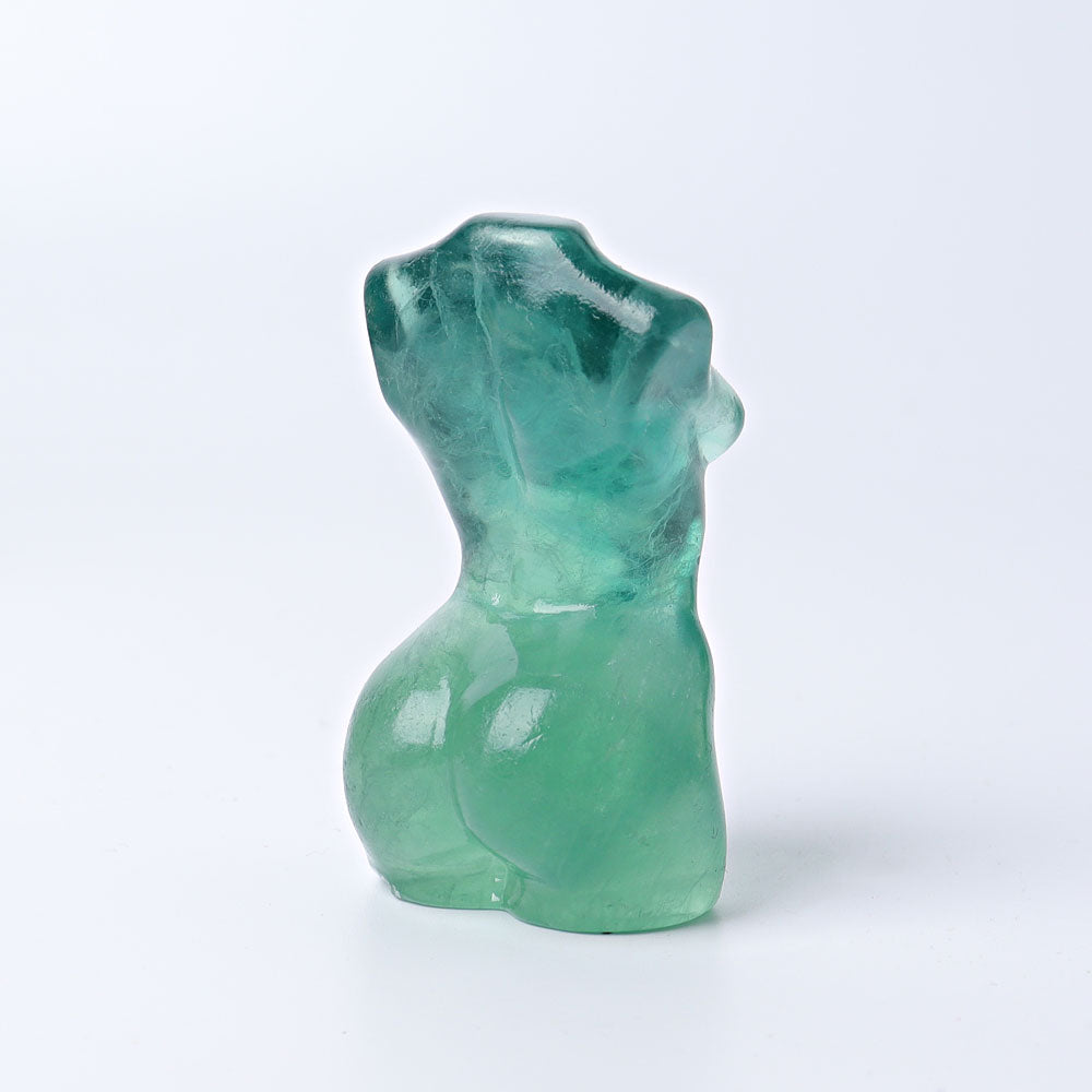 2.6 Inch Fluorite Woman Crystal Figurine Sculpture