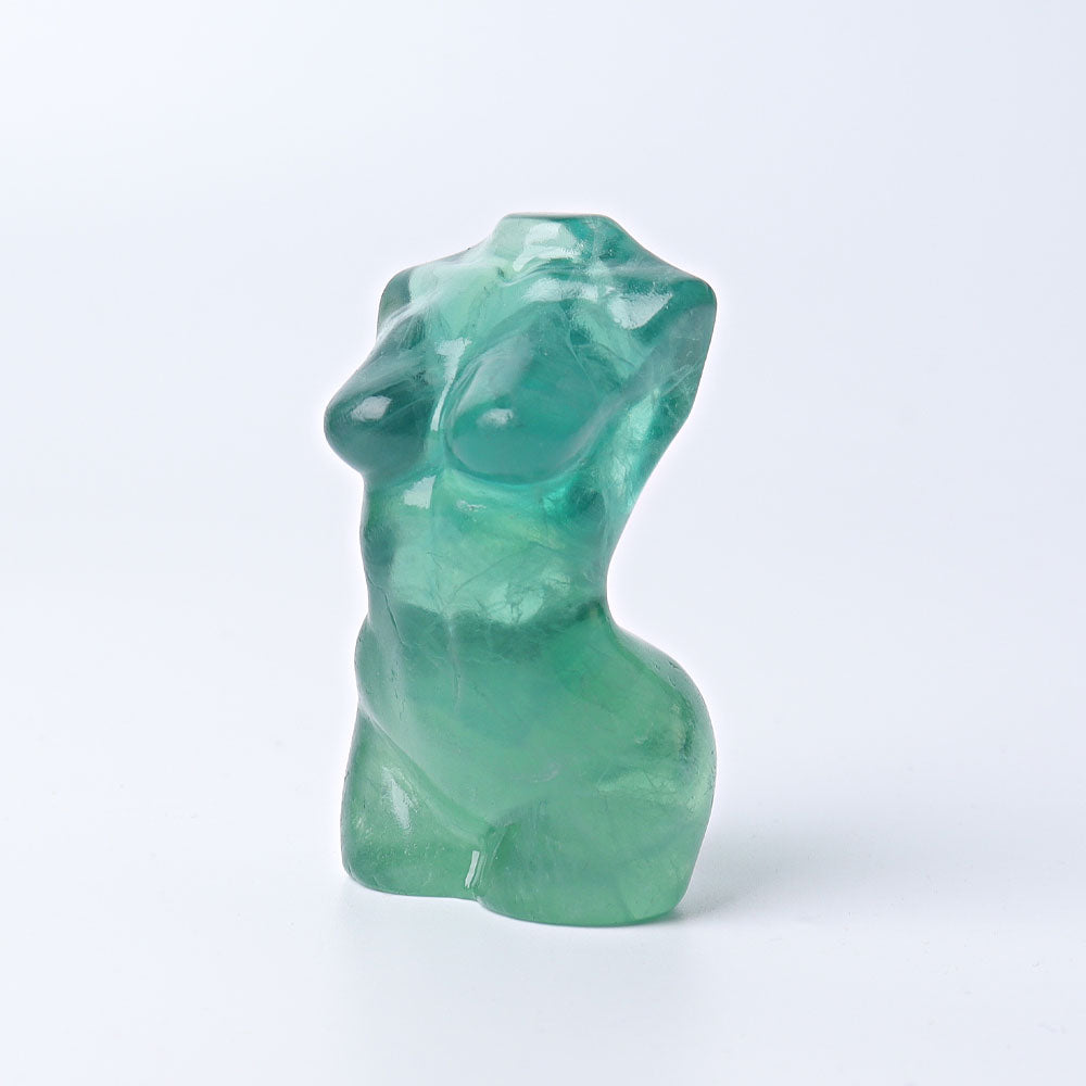 2.6 Inch Fluorite Woman Crystal Figurine Sculpture
