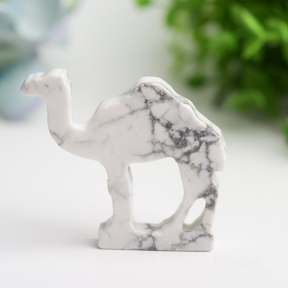 2.6 inch Mixed Crystal Camel Carving Healing Figurine
