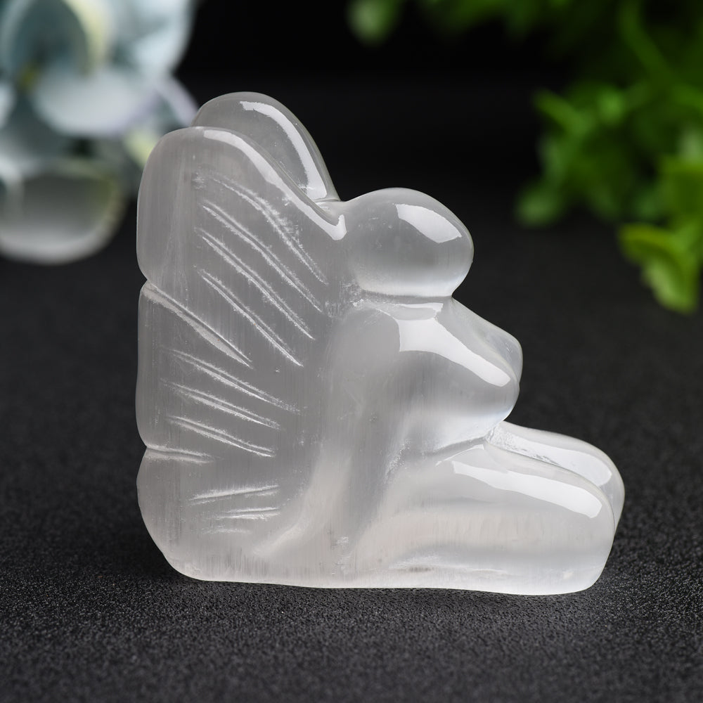 2.6 inch Selenite Fairy Crystal Figurine Carving