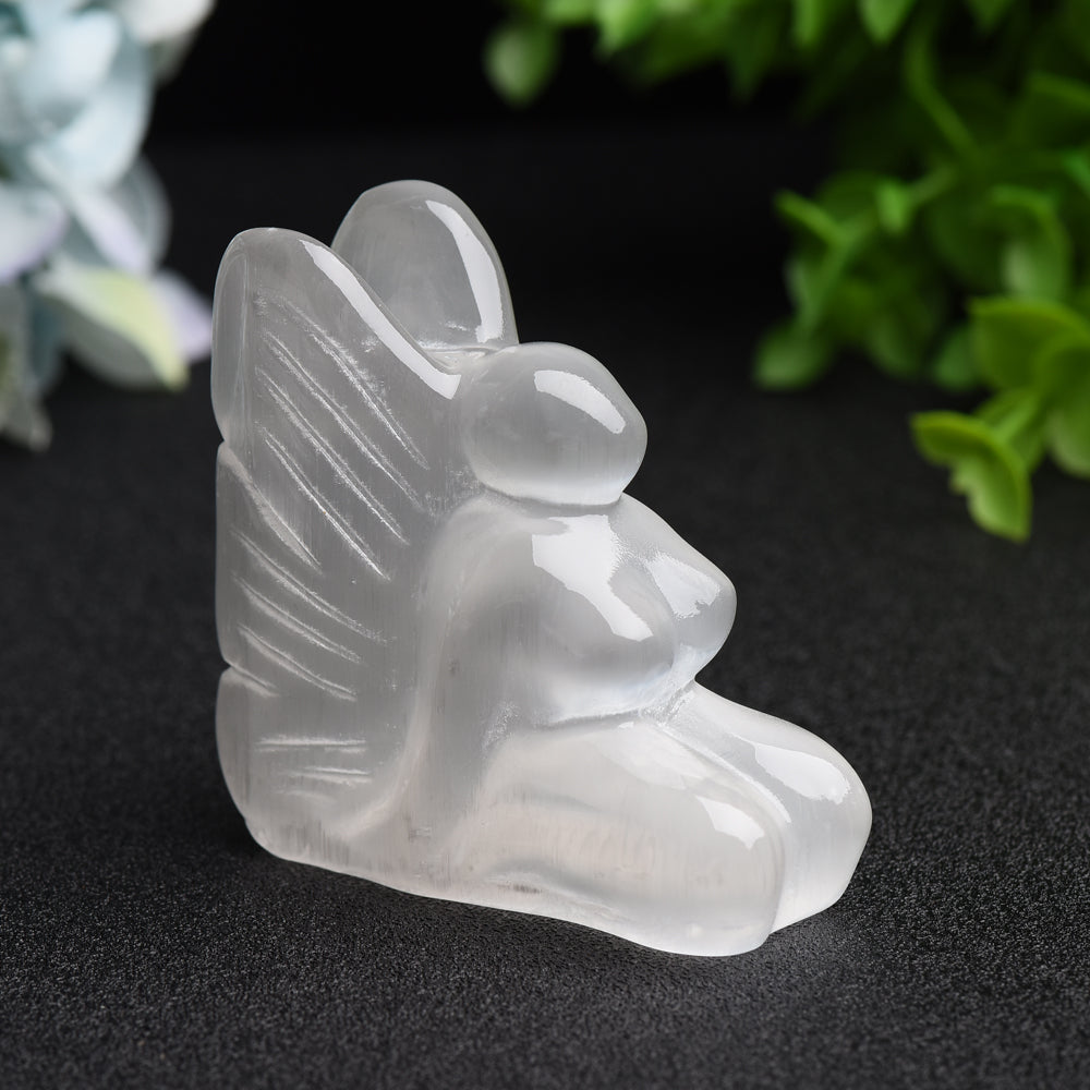 2.6 inch Selenite Fairy Crystal Figurine Carving