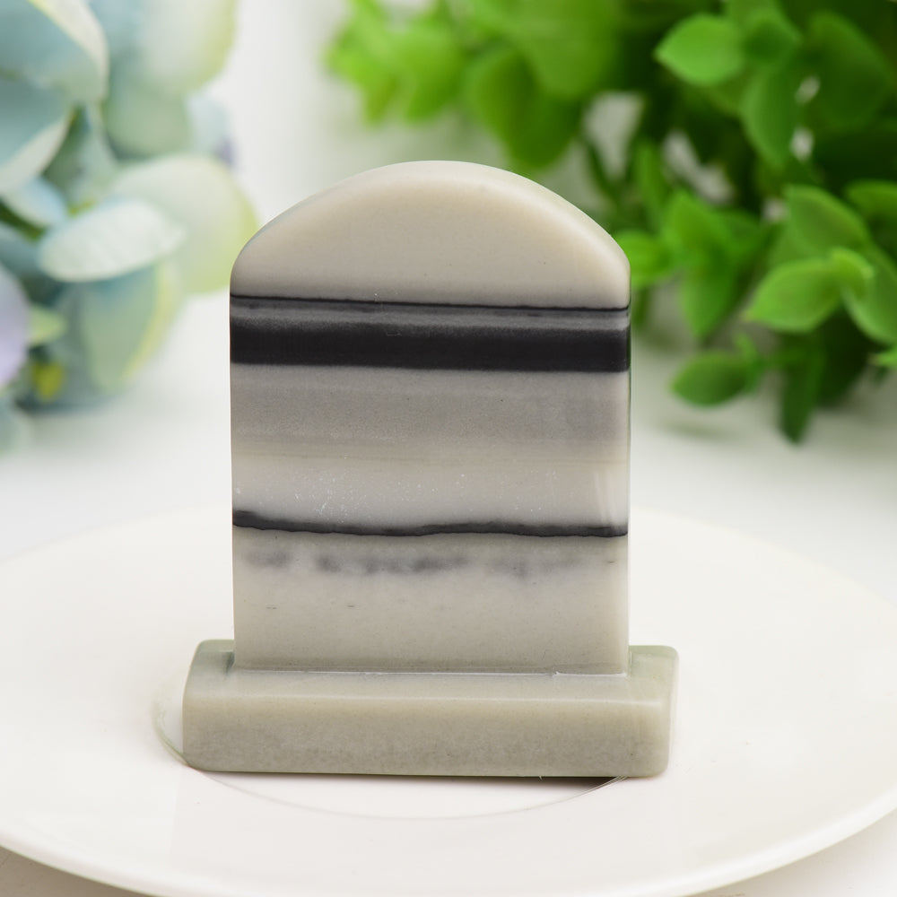 2.6" Mixed Crystal Tombstone Carvings for Healing