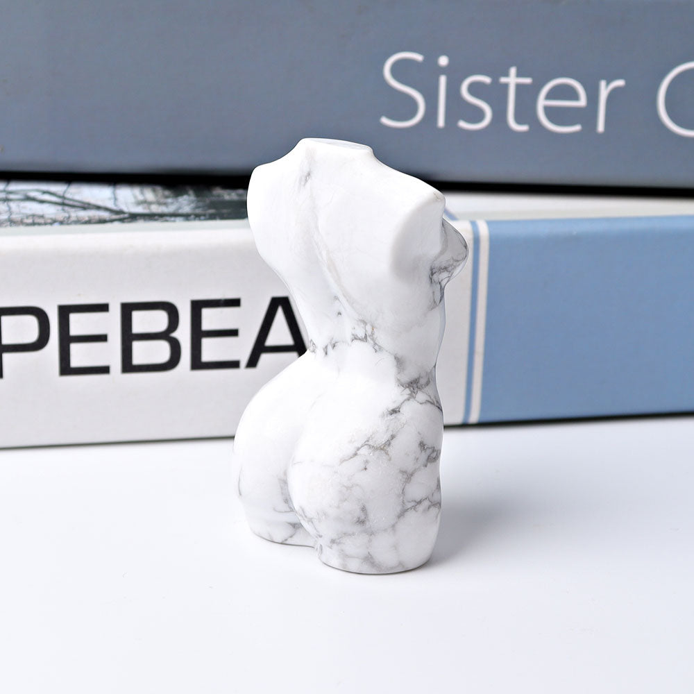 2.64 inch Howlite Crystal Figurine for Healing Energy