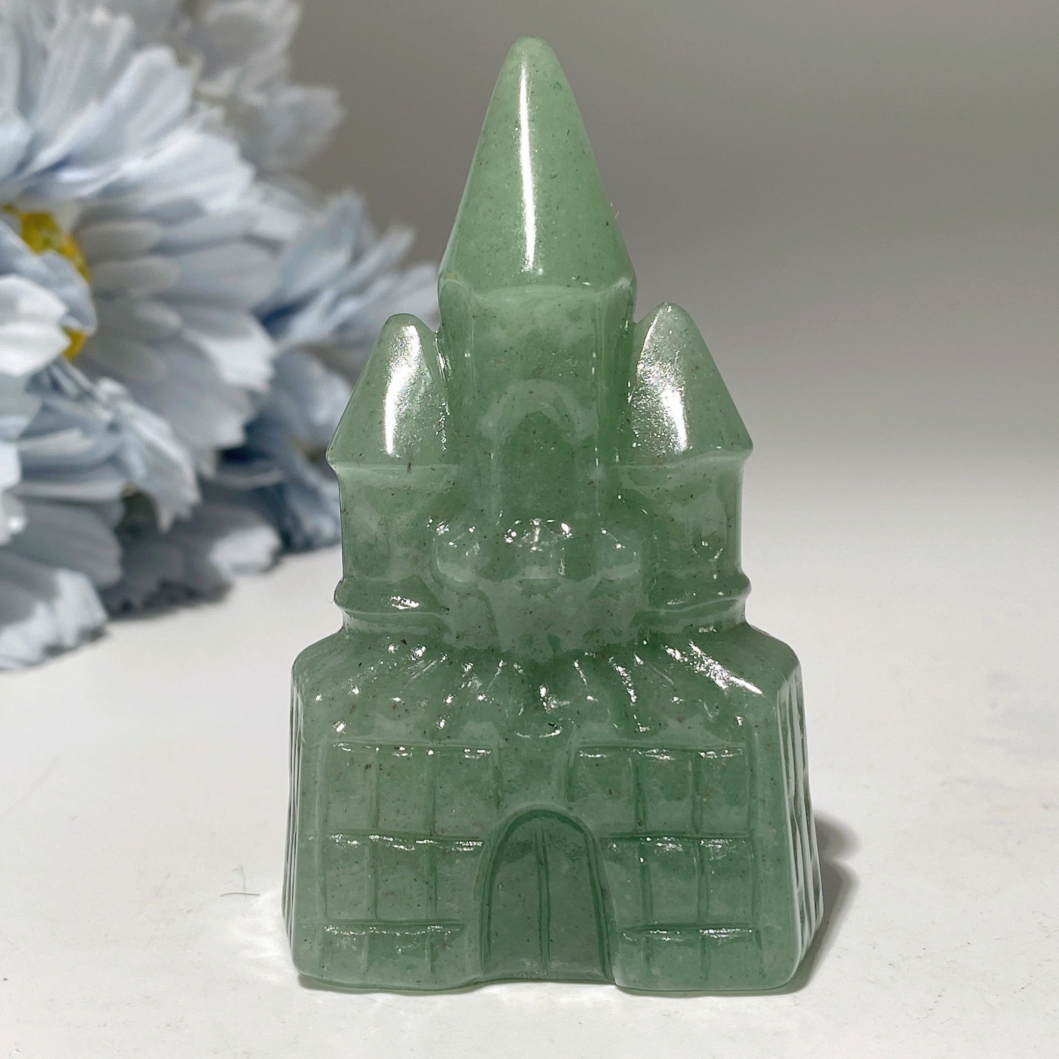 2.6in Mixed Crystal Castle Figurines for Healing Energy