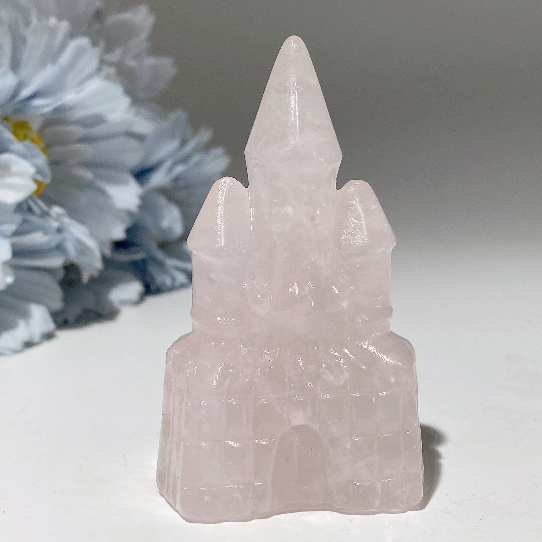 2.6in Mixed Crystal Castle Figurines for Healing Energy