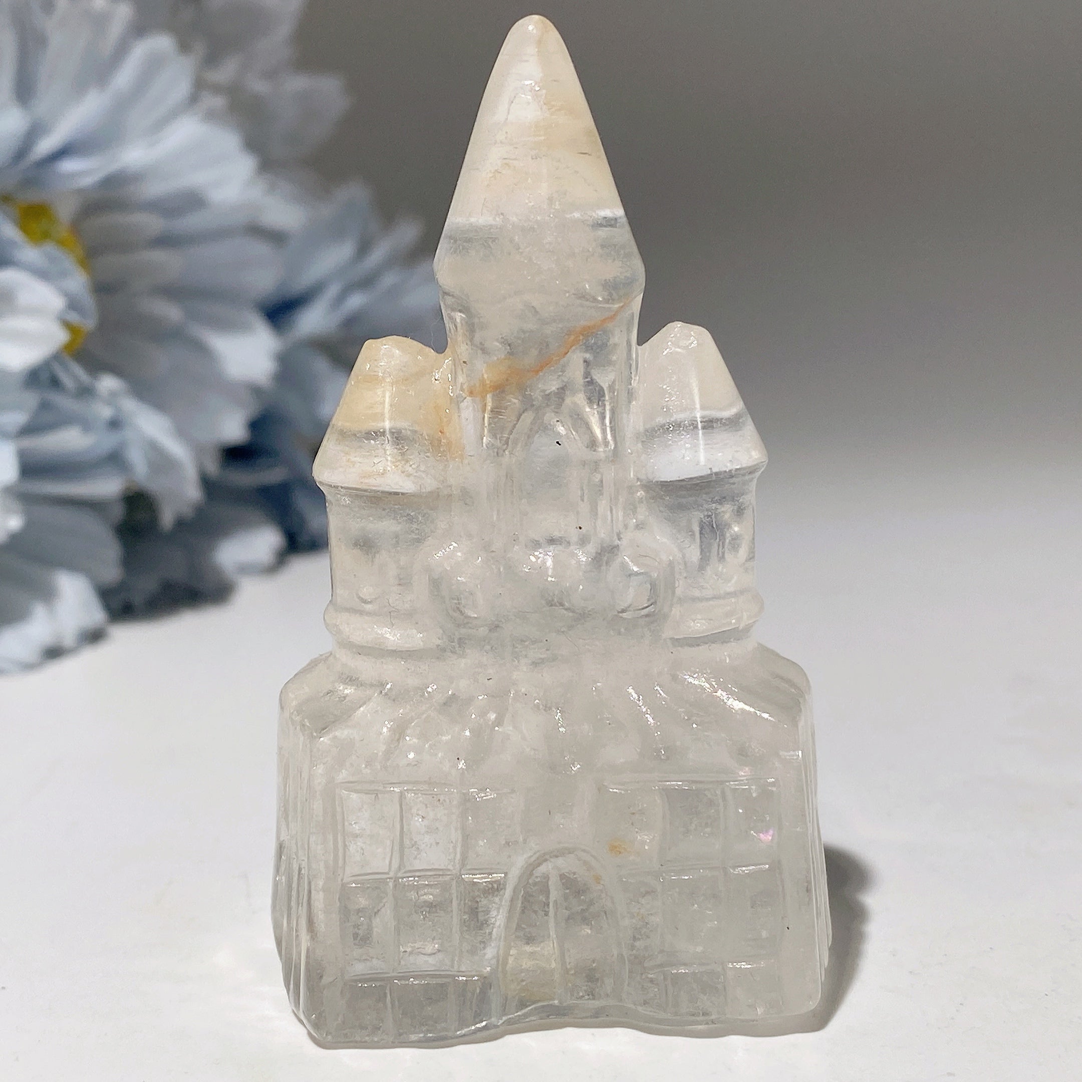 2.6in Mixed Crystal Castle Figurines for Healing Energy