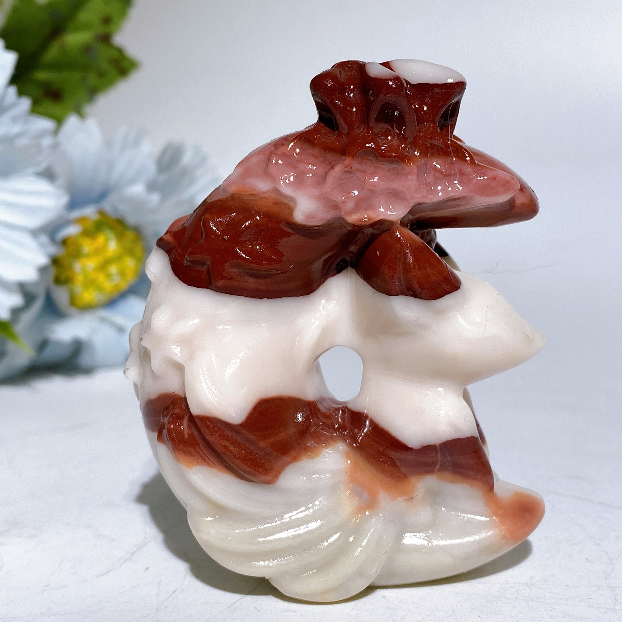 2.7-inch Crystal Fox Moon Carving Healing Figurine