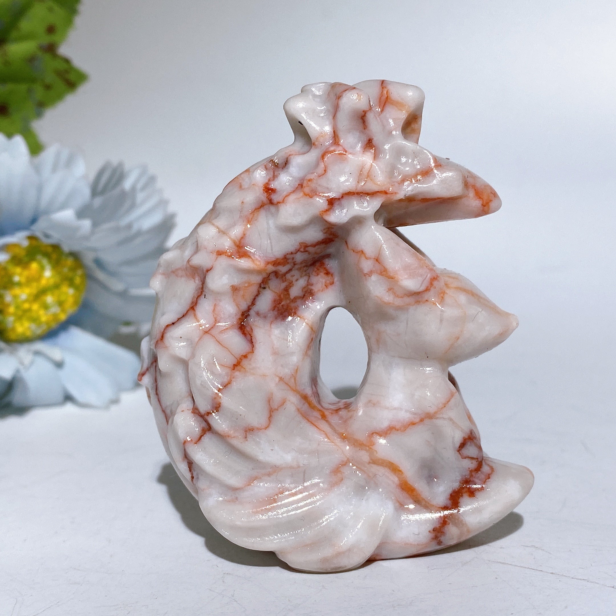 2.7-inch Crystal Fox Moon Carving Healing Figurine