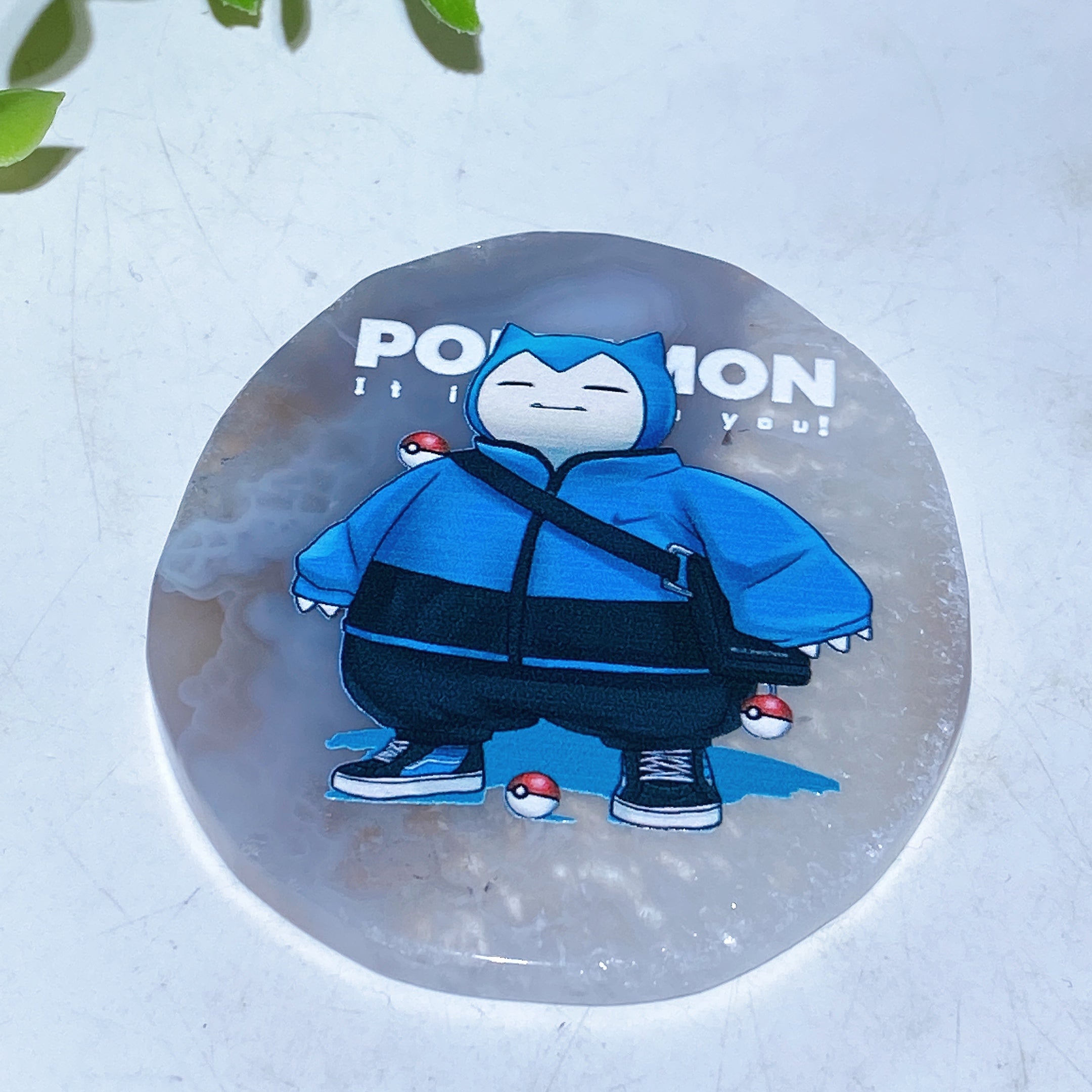 2.8-3.8 inch Agate Slab Crystal Healing Art