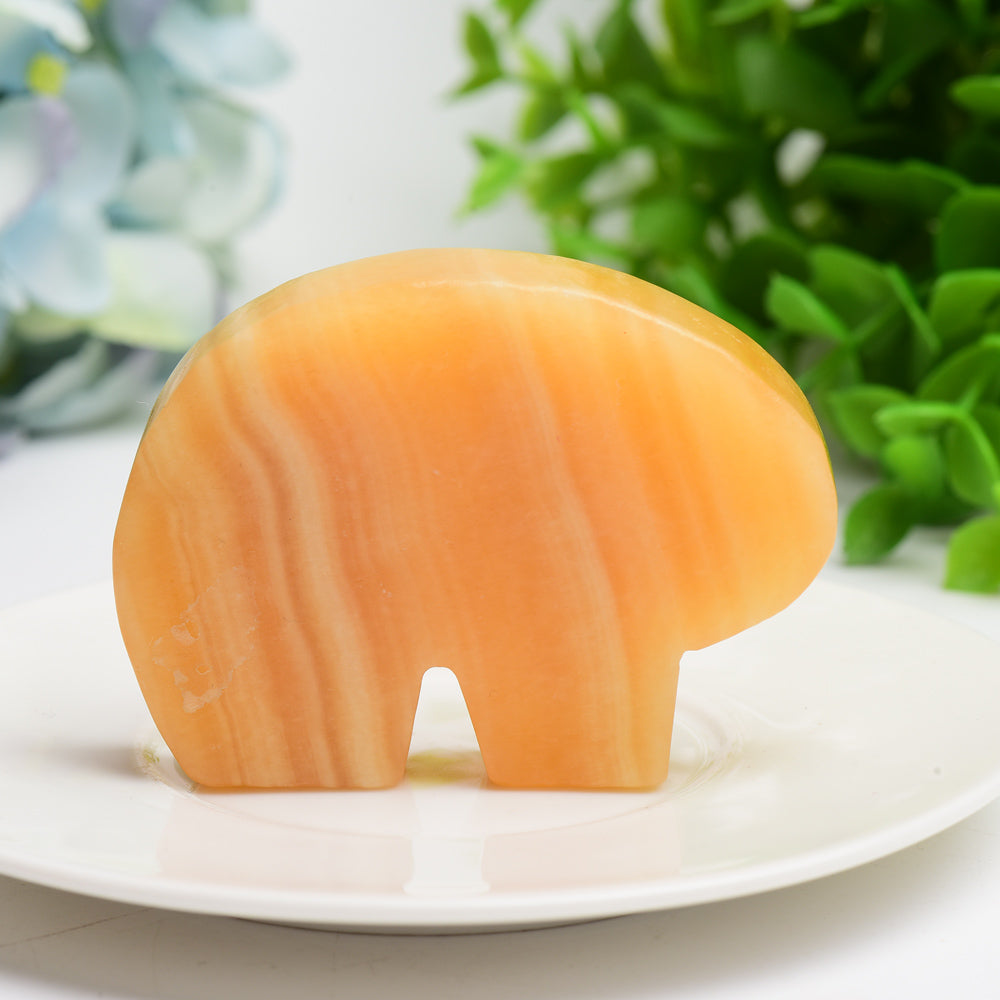 2.8 inch Mixed Crystal Bear Figurine for Healing & Decor