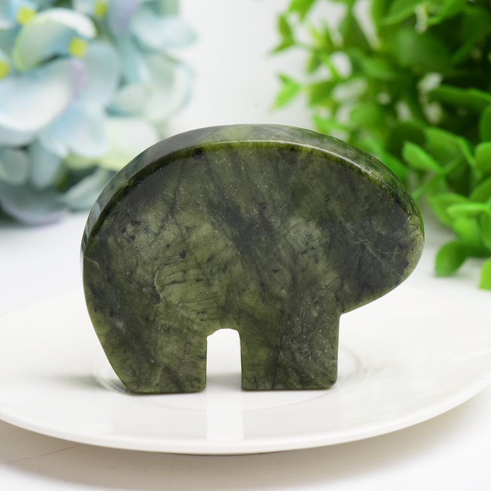 2.8 inch Mixed Crystal Bear Figurine for Healing & Decor