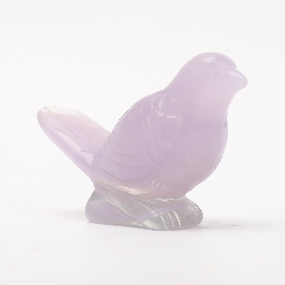 2.9 Inch Hand Carved Fluorite Bird Crystal Animal
