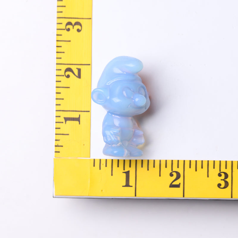 2" Blue Opalite Crystal Figurine 2 Inch Carving