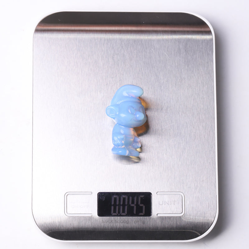 2" Blue Opalite Crystal Figurine 2 Inch Carving