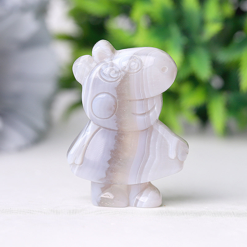 2 inch Agate Pig Crystal Animal Carving for Balance