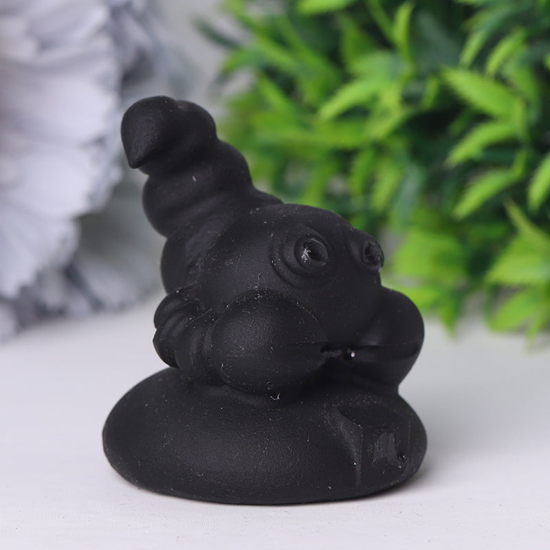 2-inch Black Obsidian Crystal Animal Carvings