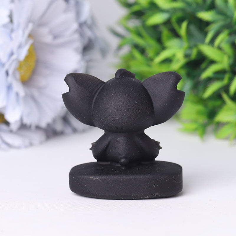 2-inch Black Obsidian Crystal Animal Carvings