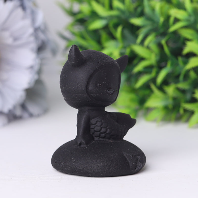 2-inch Black Obsidian Crystal Animal Carvings