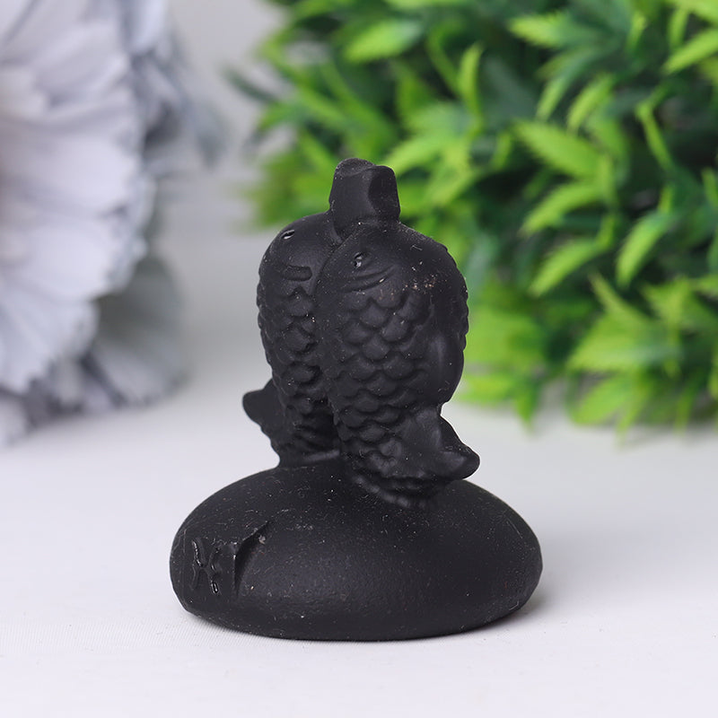 2-inch Black Obsidian Crystal Animal Carvings
