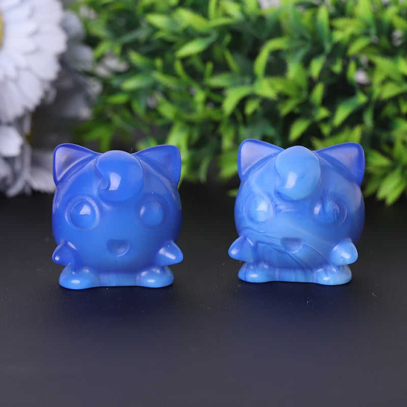 2 inch Blue Opalite Crystal Figurine Carving