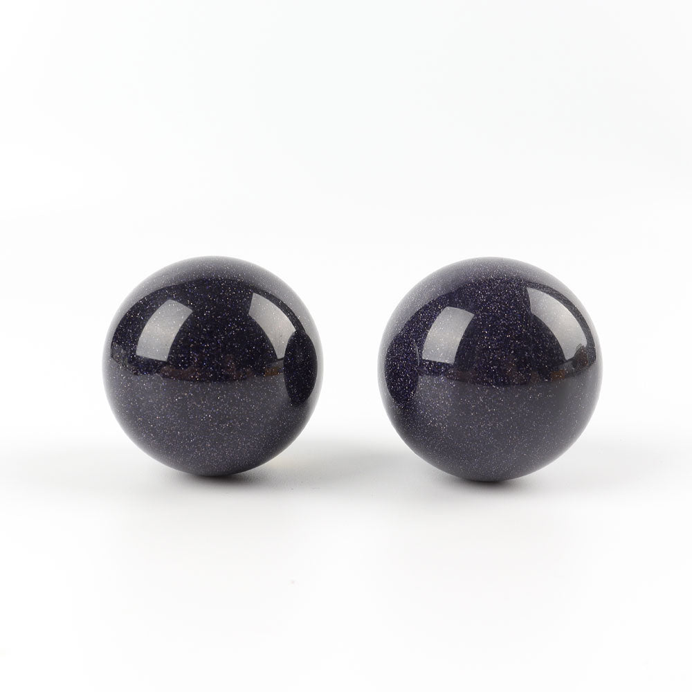 2-inch Blue Sandstone Crystal Sphere for Healing & Meditation