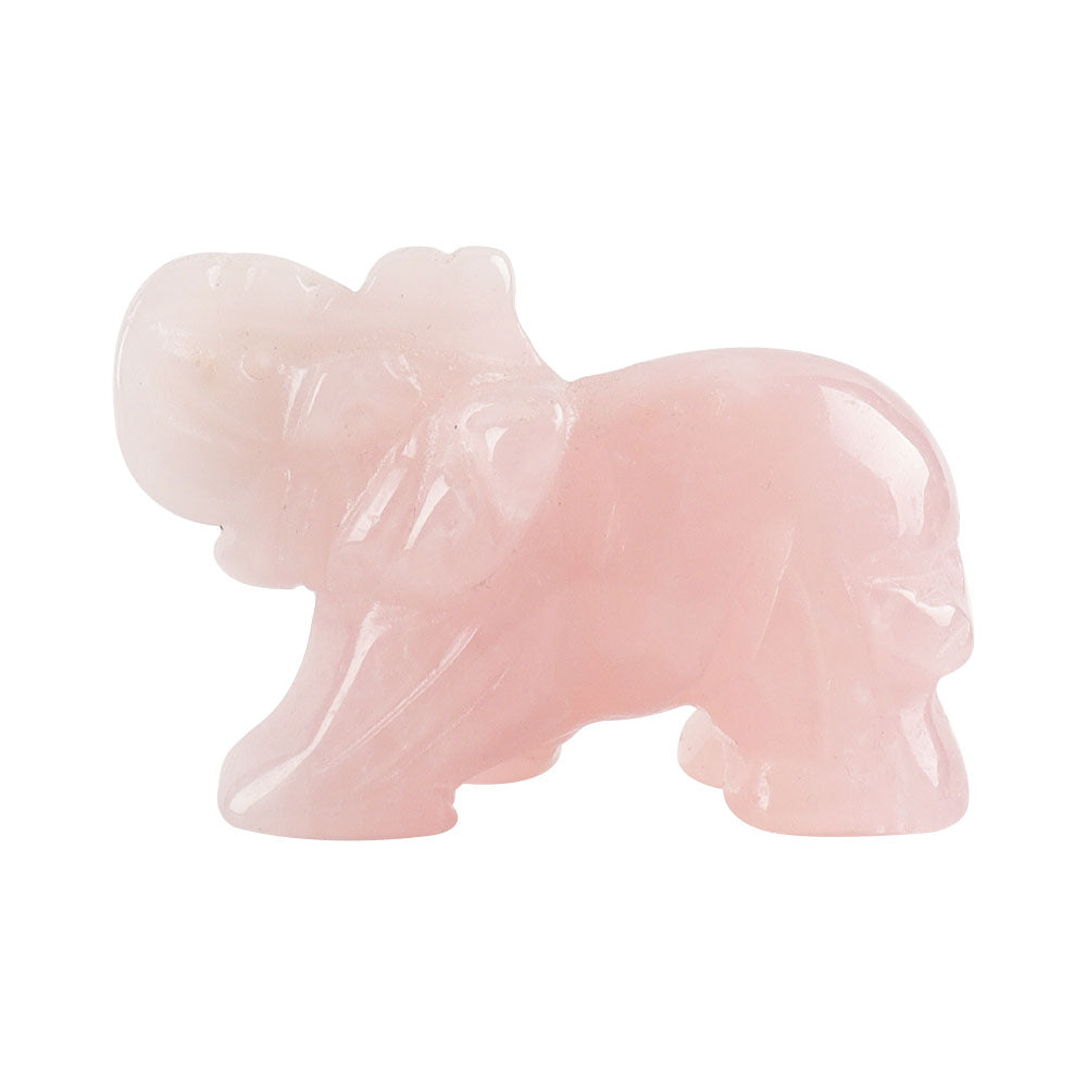 2 inch Carved Gemstone Elephant Figurine for Healing