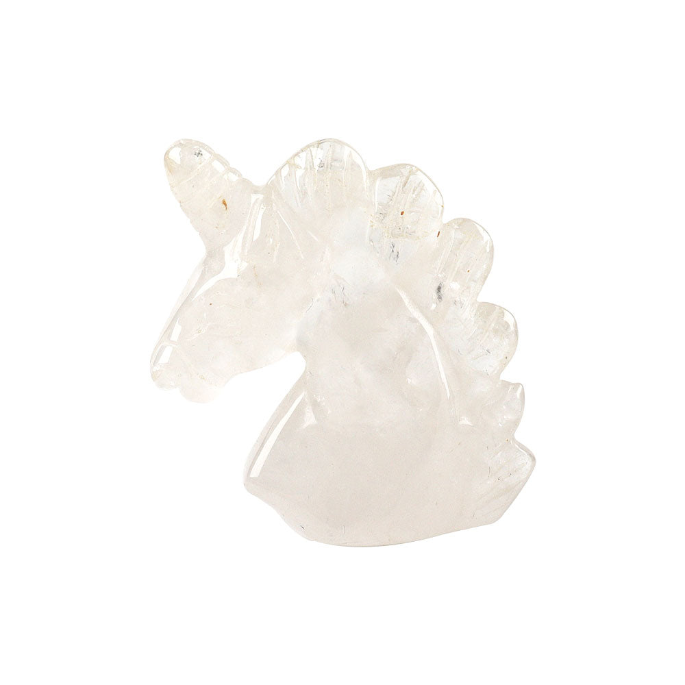 2 inch Clear Quartz Unicorn Crystal Carving Figurine