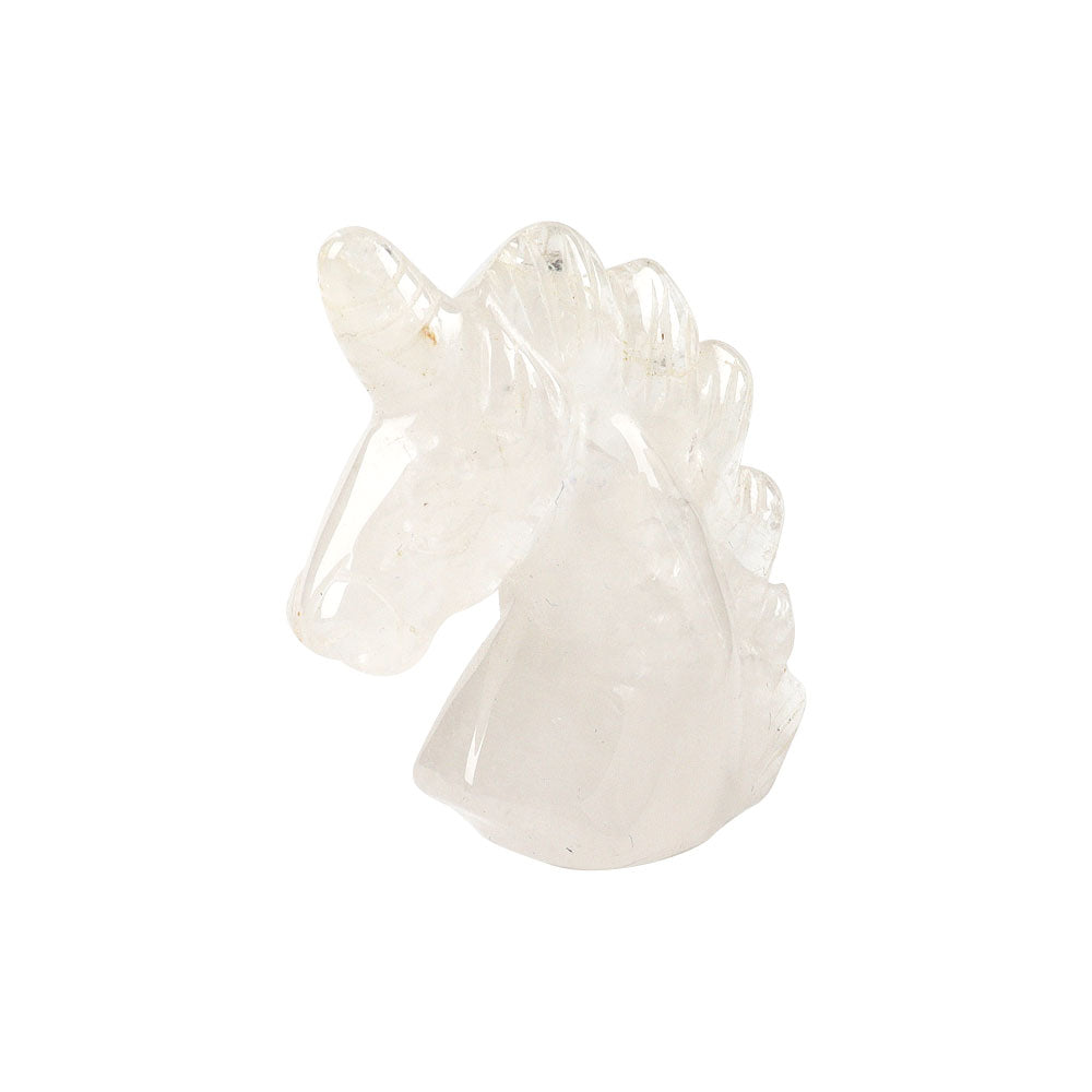 2 inch Clear Quartz Unicorn Crystal Carving Figurine