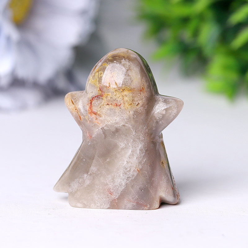 2 Inch Crazy Agate Ghost Crystal Figurine Carving