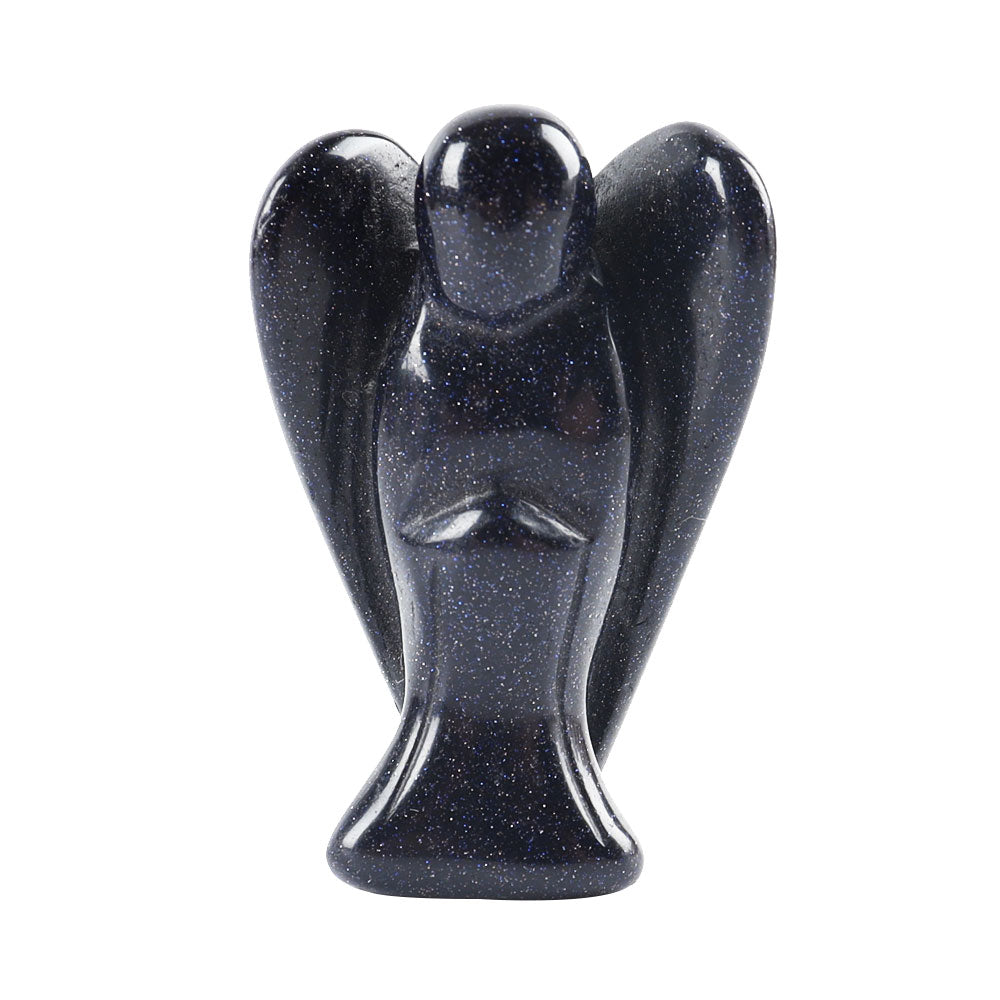 2-Inch Crystal Angel Carving Figurine Healing Energy