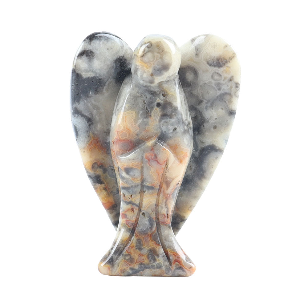 2-Inch Crystal Angel Carving Figurine Healing Energy