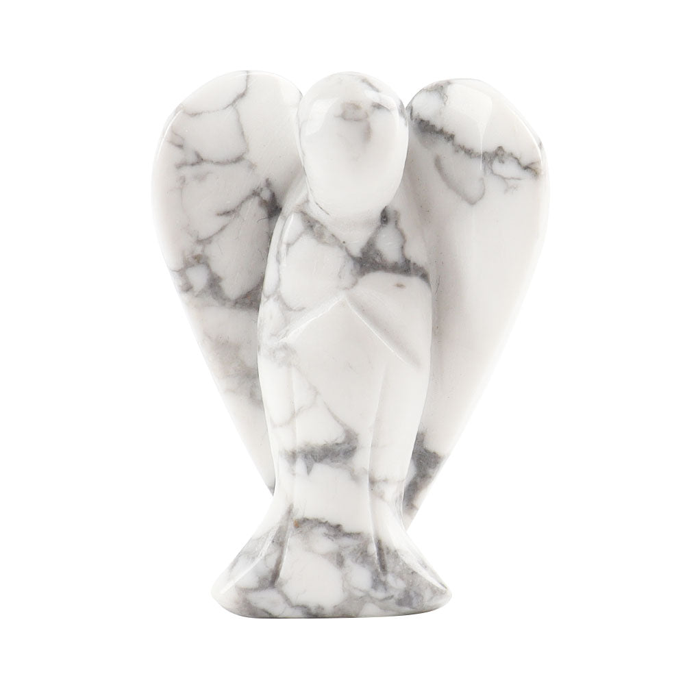 2-Inch Crystal Angel Carving Figurine Healing Energy