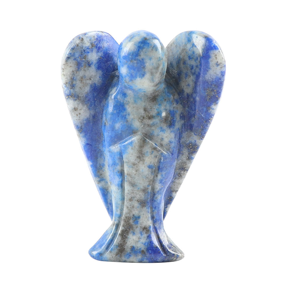 2-Inch Crystal Angel Carving Figurine Healing Energy