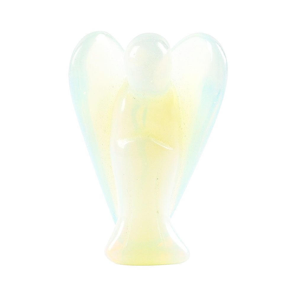 2-Inch Crystal Angel Carving Figurine Healing Energy