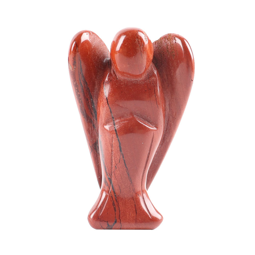 2-Inch Crystal Angel Carving Figurine Healing Energy