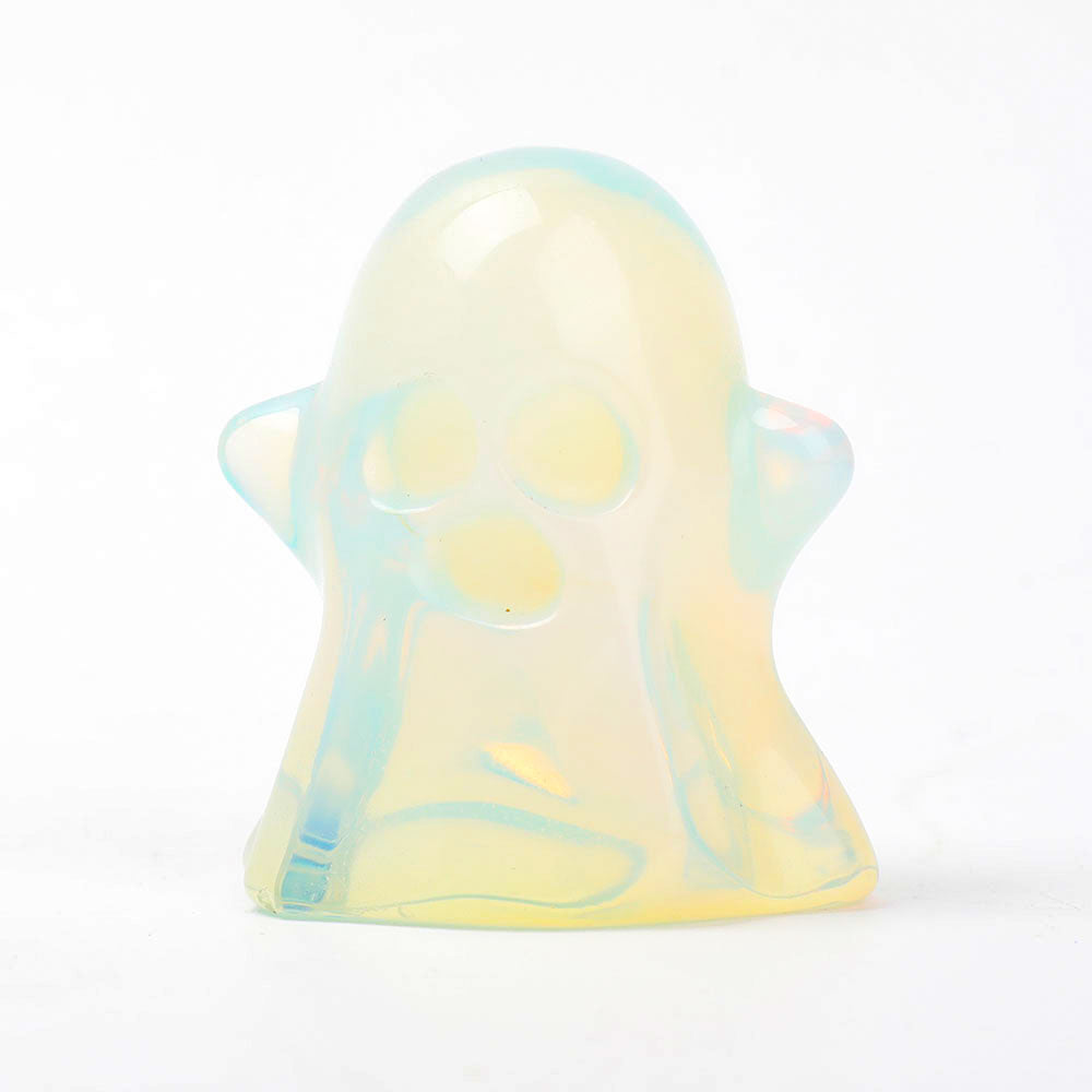 2 Inch Crystal Ghost Figurines for Halloween Decor