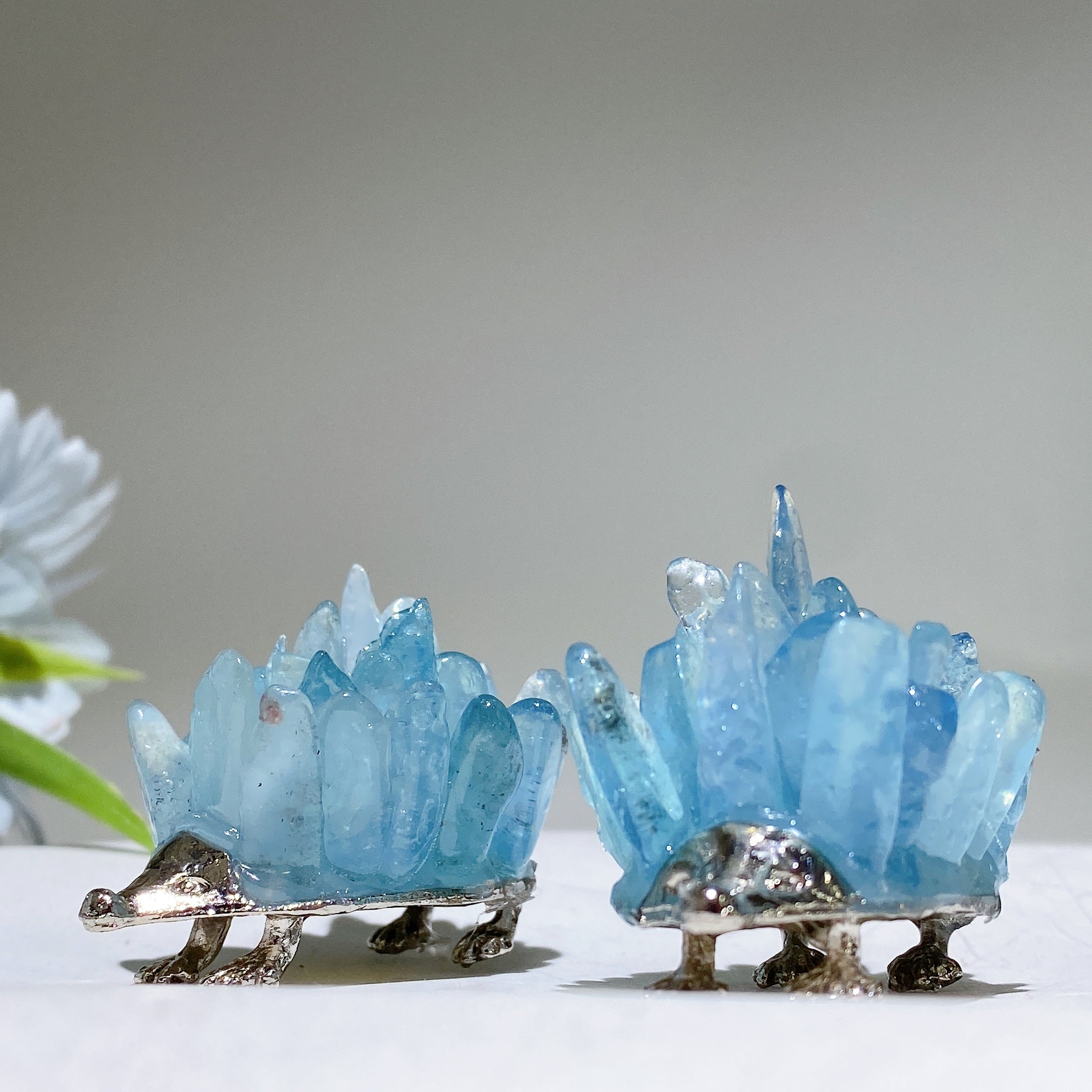 2-inch Crystal Hedgehog Figurine for Healing Energy