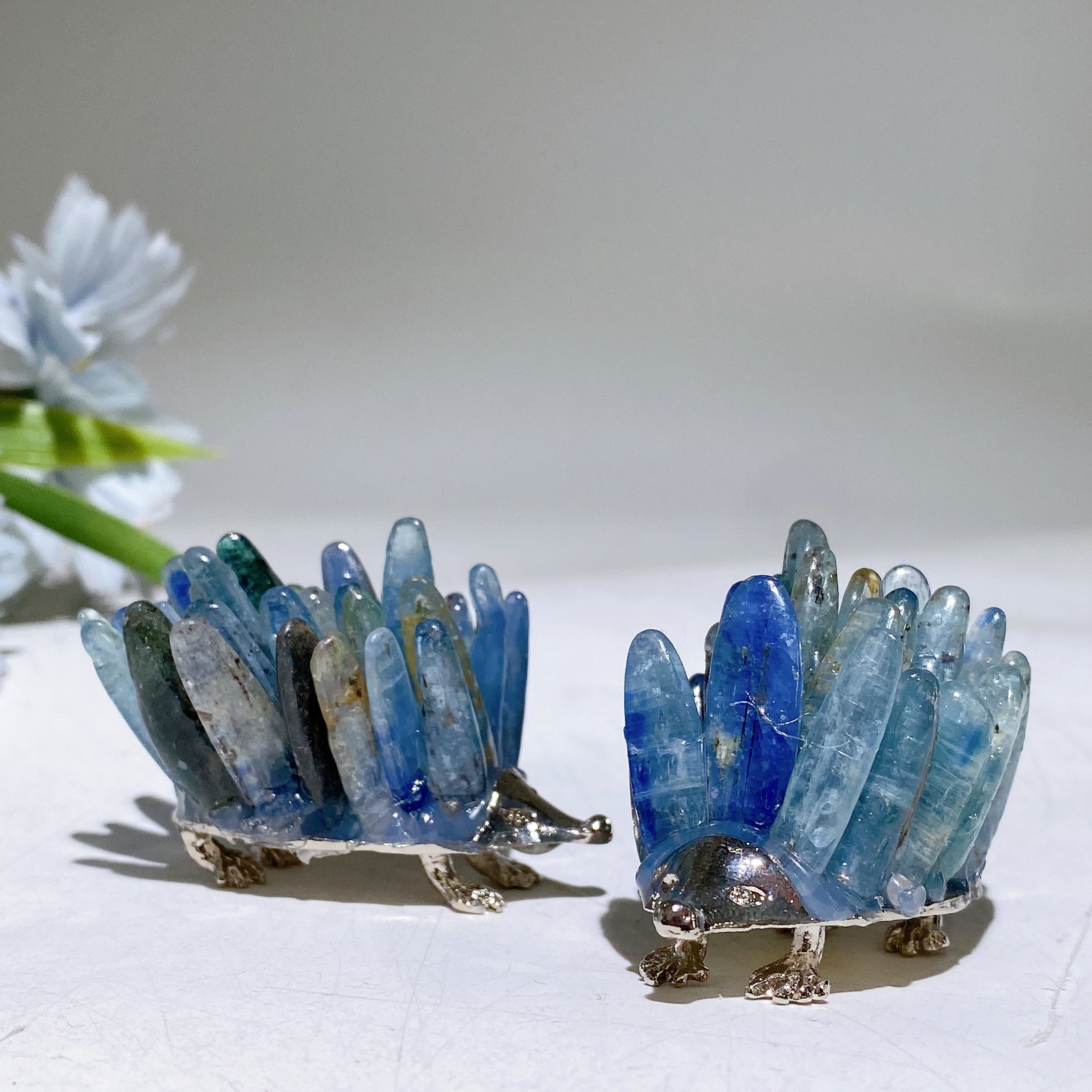 2-inch Crystal Hedgehog Figurine for Healing Energy