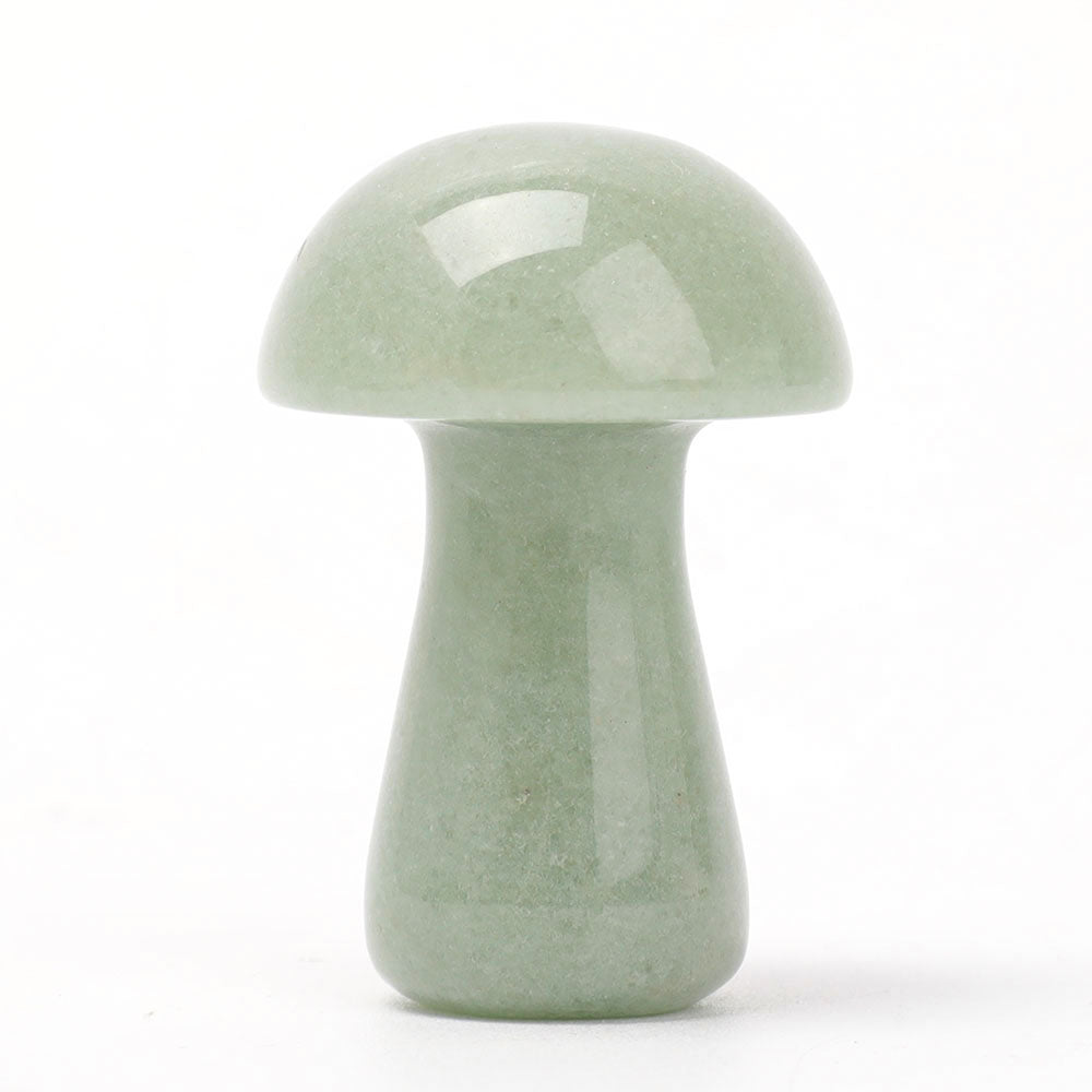 2-Inch Crystal Mushroom Carvings for Healing and Decor
