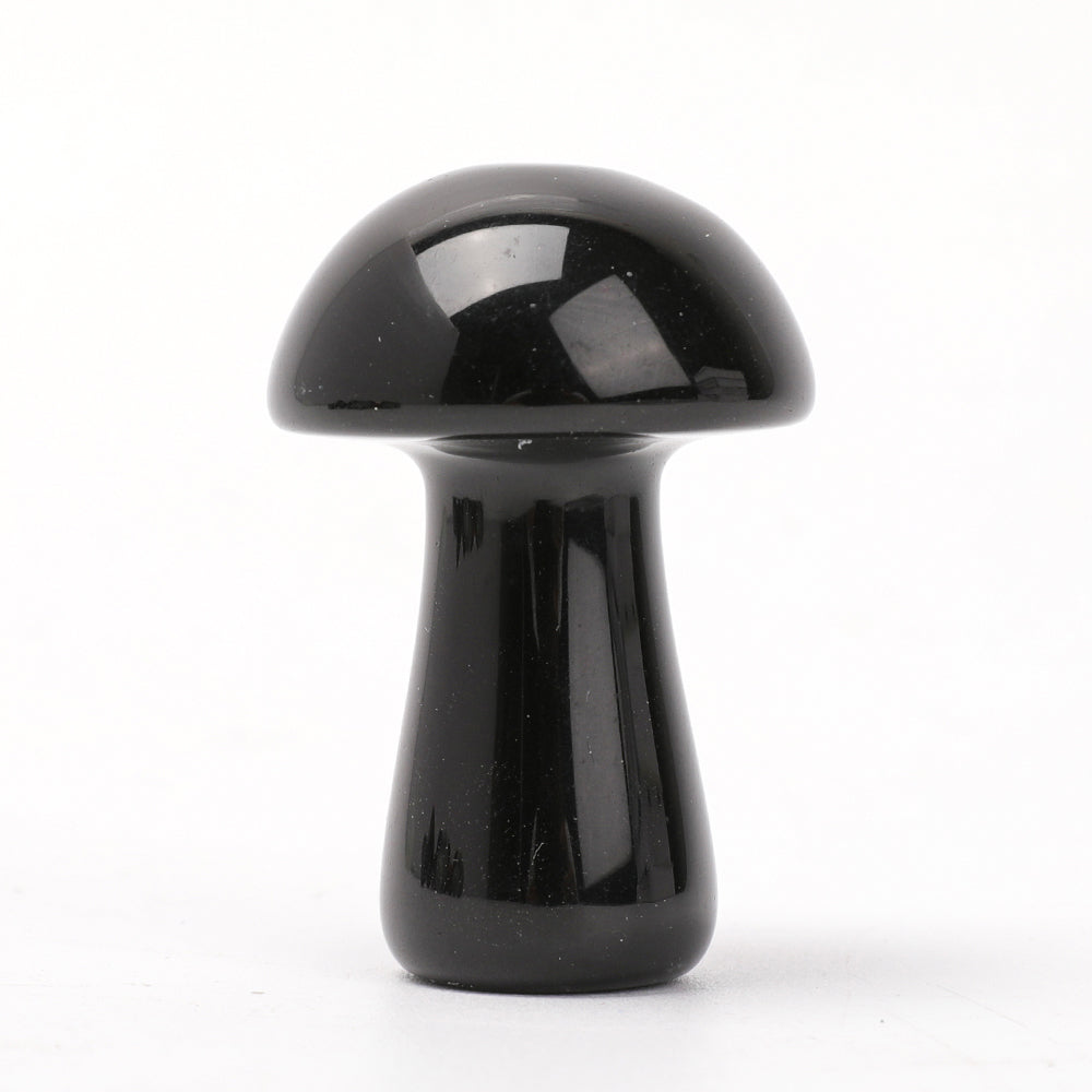 2-Inch Crystal Mushroom Carvings for Healing and Decor