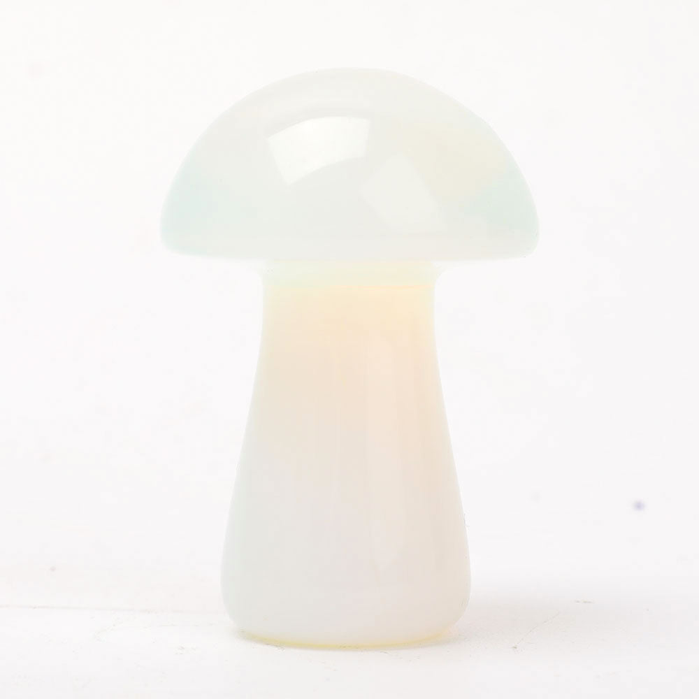 2-Inch Crystal Mushroom Carvings for Healing and Decor