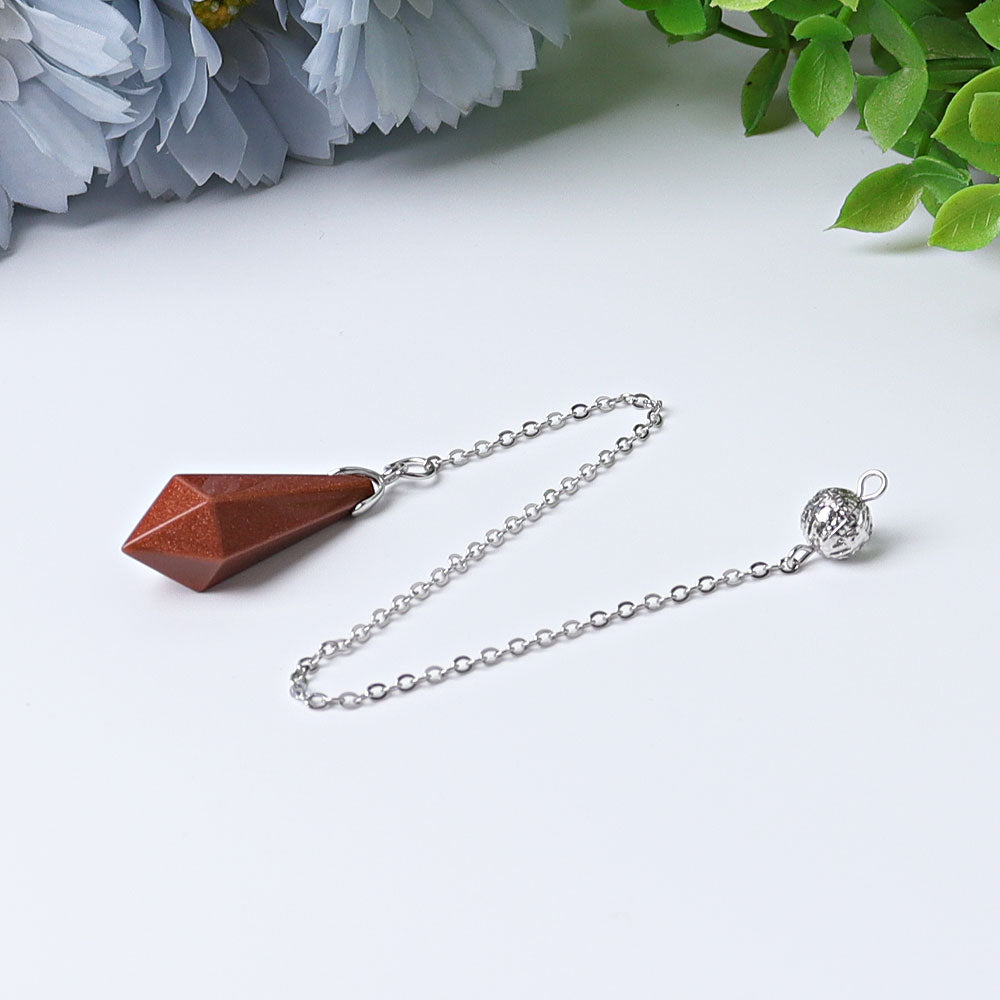 2-Inch Crystal Point Pendulum for Healing & Energy