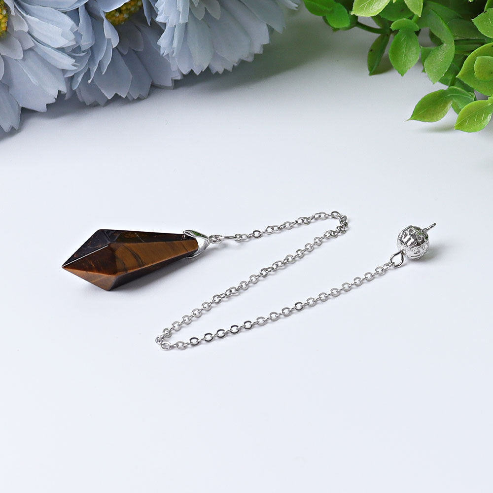 2-Inch Crystal Point Pendulum for Healing & Energy