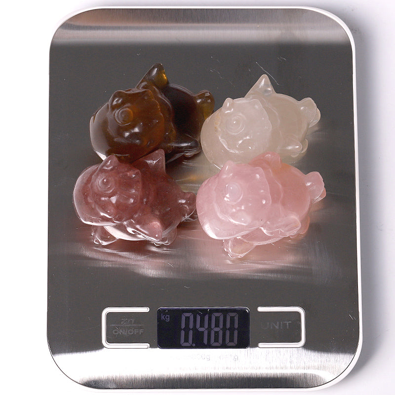 2 inch Crystal Unicorn with Wings Figurine Hand-Carved