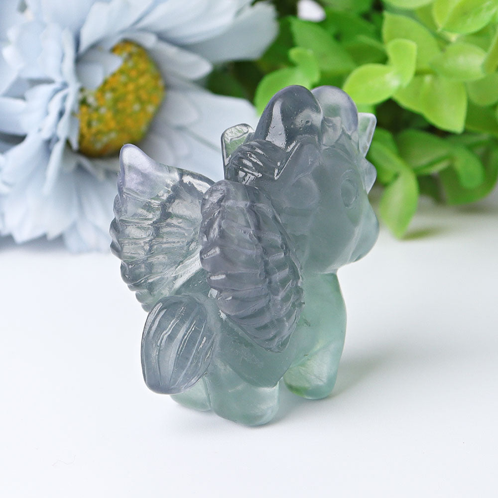 2 inch Fluorite Unicorn Crystal Animal Carving