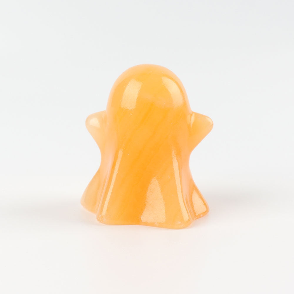 2 Inch Honey Calcite Crystal Figurine Hand Carving